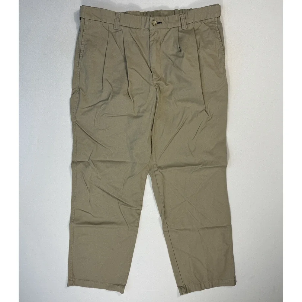 Duluth Trading Co Men’s 36x32 (36x31) Elastic Waist Khaki Work Office Casual